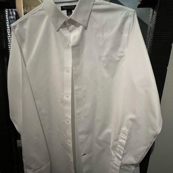 BANANA REPUBLIC FRENCH CUFF STANDARD FIT DRESS SHIRT SIZE S - Picture 4 of 4